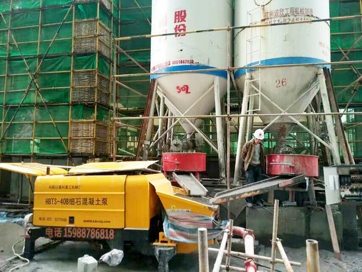 魯科重工砂漿輸送泵攜手農工商房地產項目