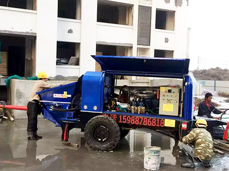 魯科重工細石混凝土泵合作秣陵新市鎮安置房項目