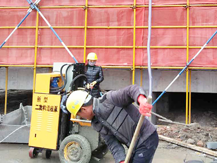 二次結構泵合作中建二局浦口項目