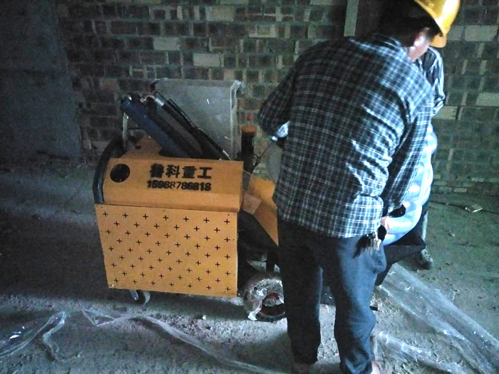 阜陽構造柱輸送泵施工現場