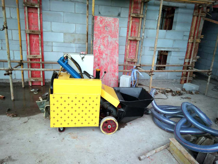 二次結(jié)構(gòu)輸送泵廠家設備施工現(xiàn)場