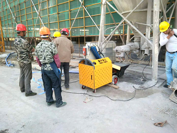 二次結(jié)構(gòu)輸送泵廠家施工現(xiàn)場(chǎng)