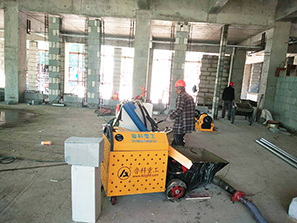 3月13日小型混凝土輸送泵合作江蘇偉豐建筑贛中新城校區