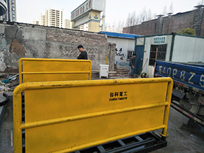 3月24日南京工程洗車機合作維業園林科技園新安江街道路工程項目