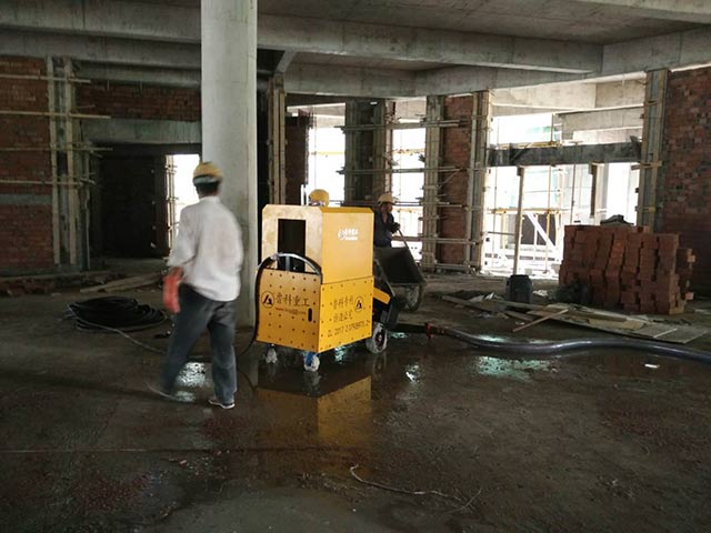 5月16日江蘇二次構造柱泵合作溧陽建設燕山中學新校區項目