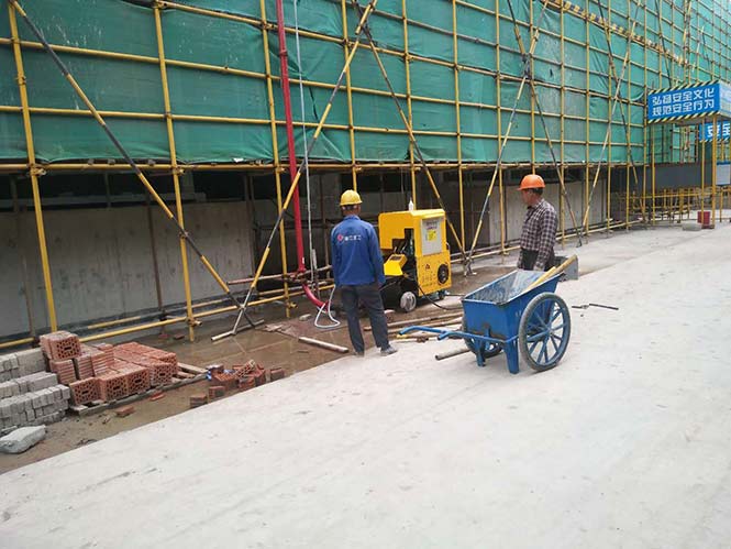 5月27日杭州二次結構泵合作中天建設錢潮府項目