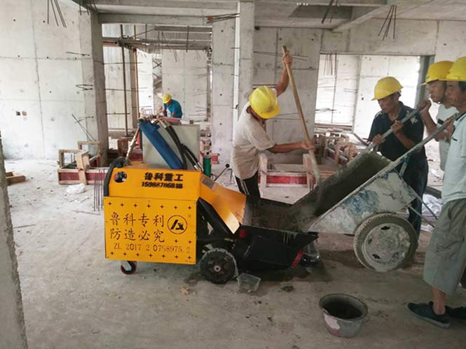 8月2日揚州新型二次構造柱泵廠家合作中興建設瀾樾華府項目