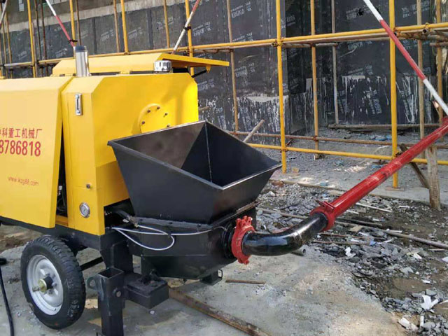 小型細石混凝土泵合作中鐵四局南昌軌交集團職工住宅小區項目