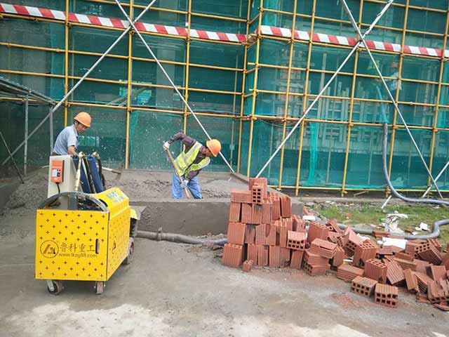 二次構造柱細石泵