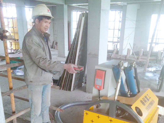 二次構造柱泵澆筑機合作振華建設趙庫地區安置房（金熹園）項目