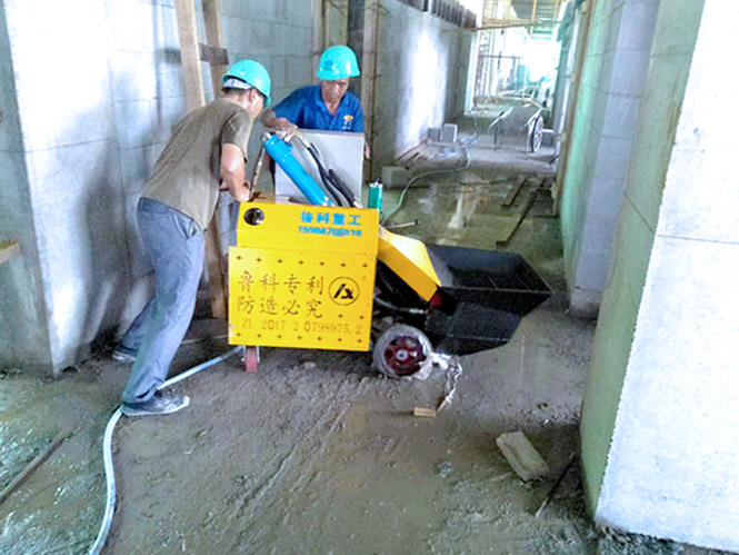 二次構造柱專用細石泵合作中鐵建工鄭州鐵河南段站沈丘北站