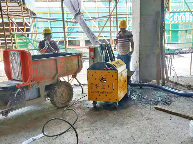 構造柱輸送泵合作正達建設騎客智能制造產業園項目