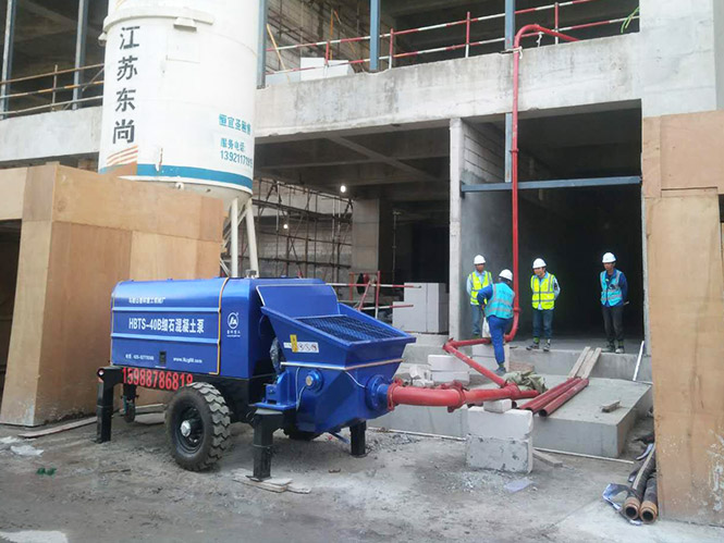 細石泵合作中建八局新建樂活城商住小區二期項目[魯科重工]