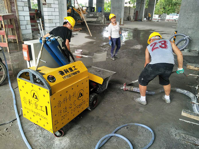 二次結構微型混凝土泵合作華西企業江陰敔山灣牡丹路項目