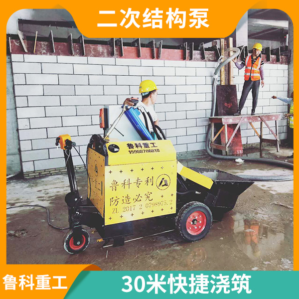 微型二次結構澆筑泵